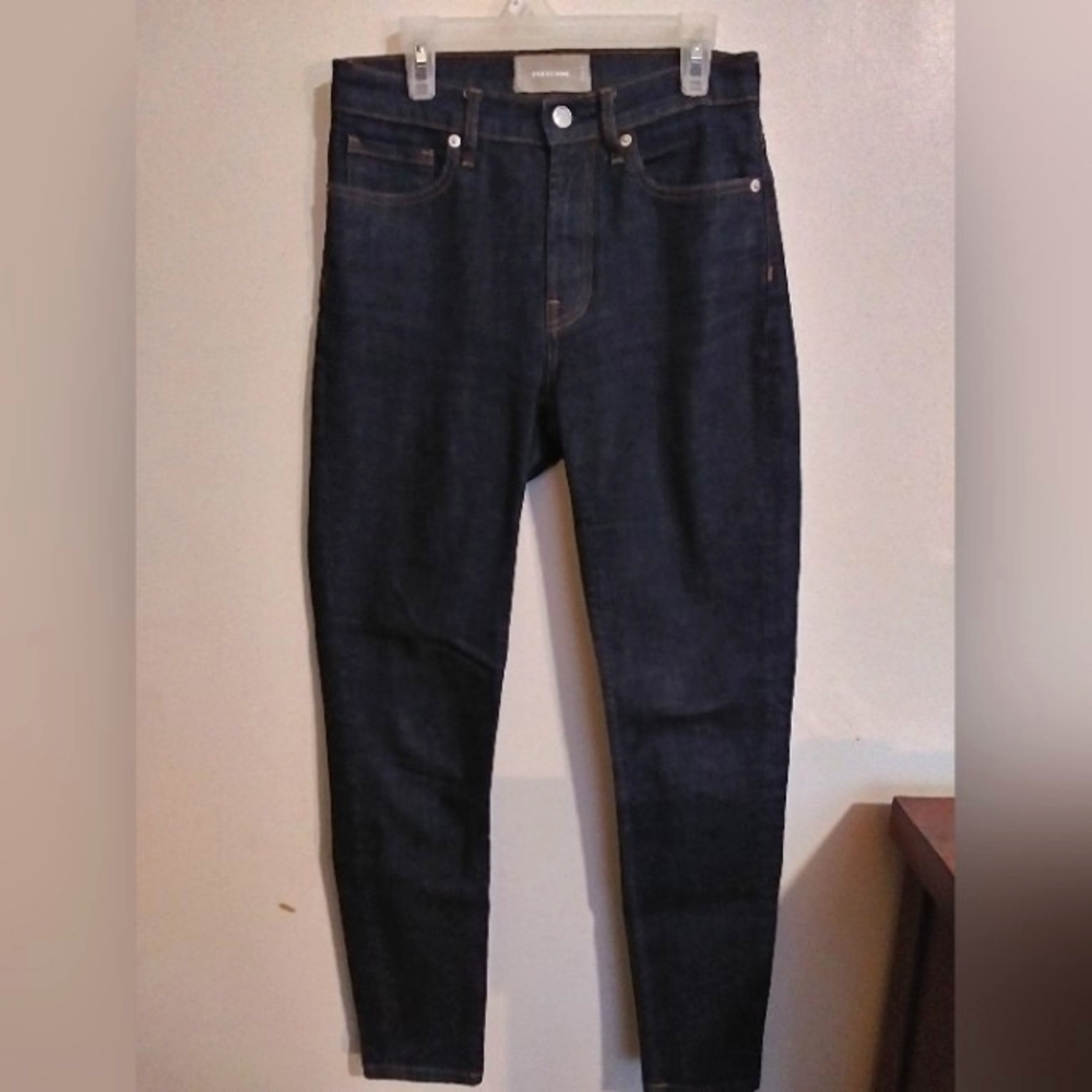 LIKE NEW Everlane High Rise Skinny Jean size 25 in Dark Indigo